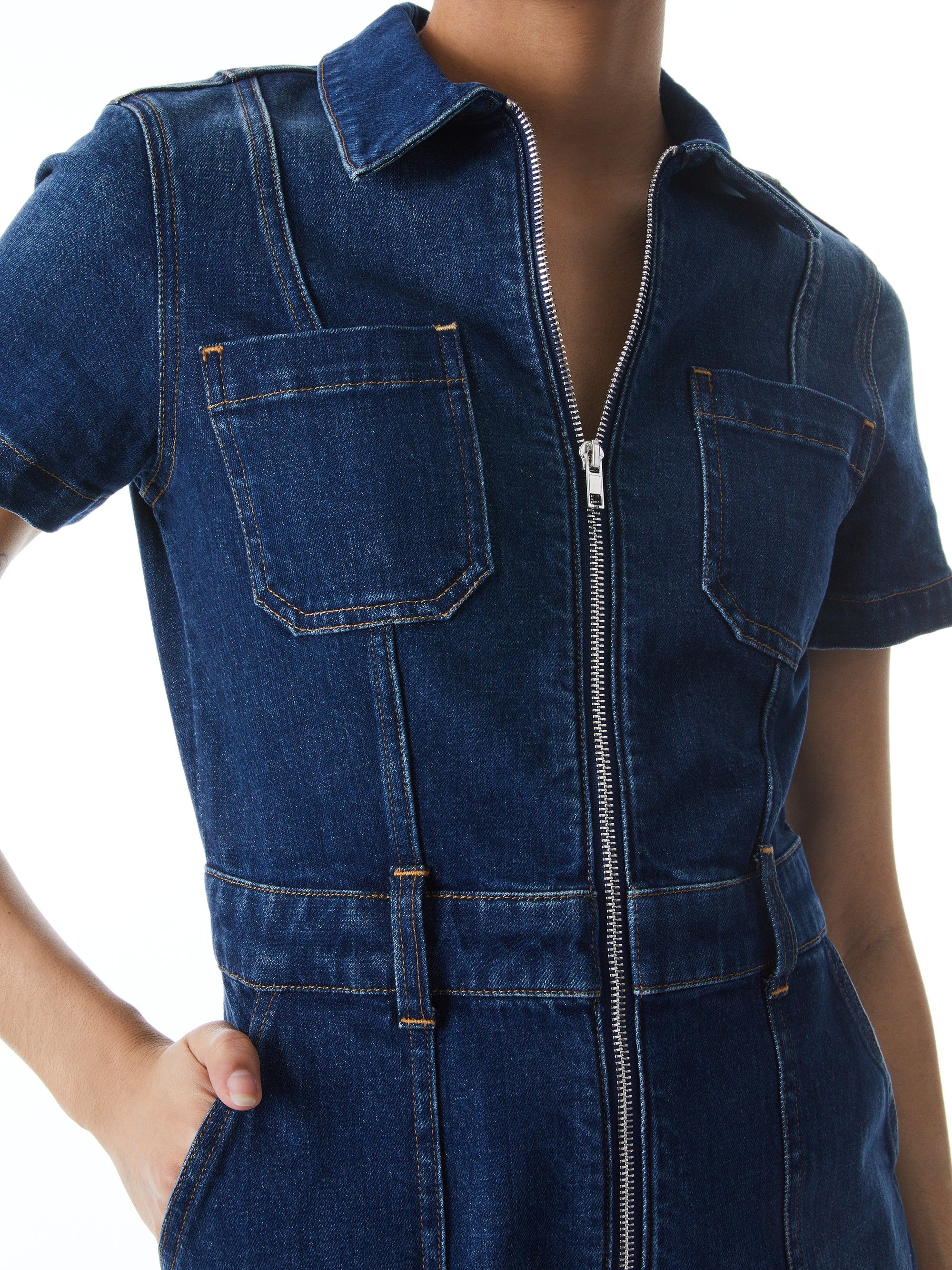 GORGEOUS DENIM ROMPER - 4