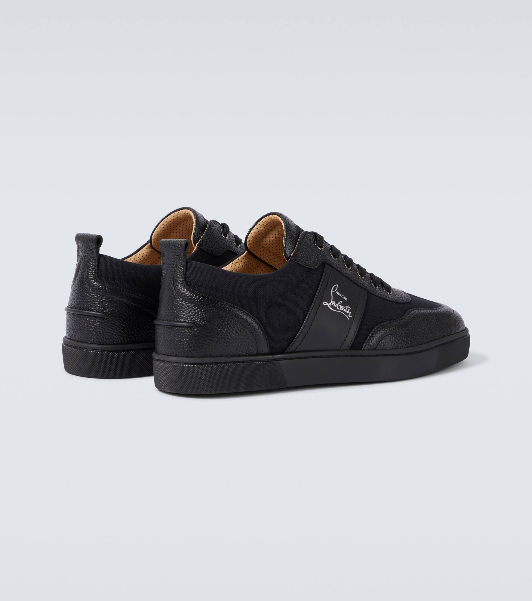 Retero logo leather sneakers - 6