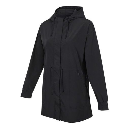 (WMNS) Nike Bliss Luxe elastic Woven Hooded Jacket Black DH3528-010 - 1