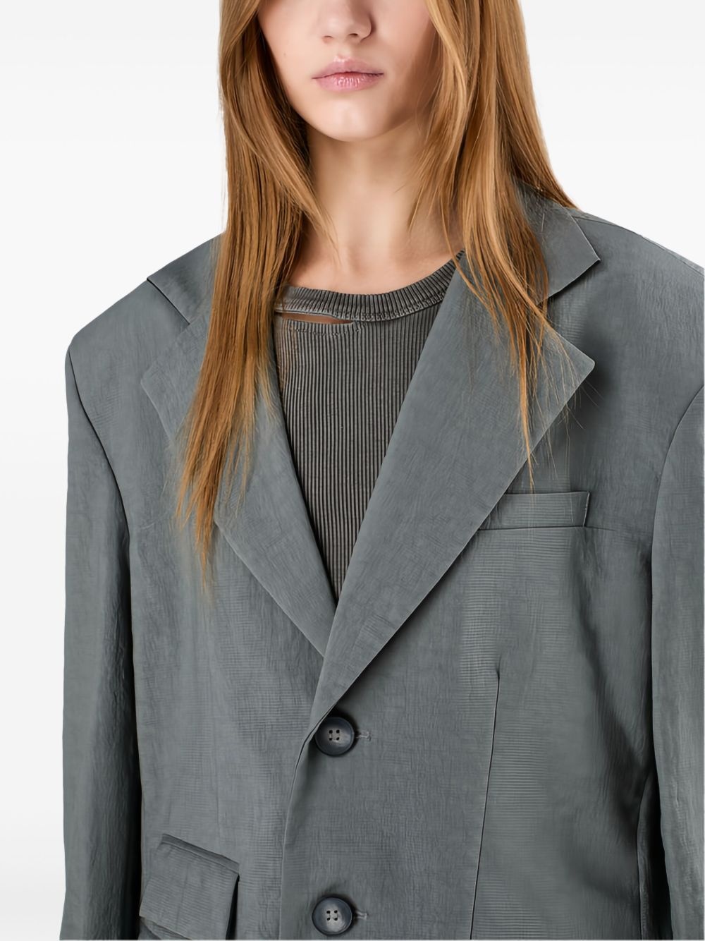 single-breasted blazer - 7