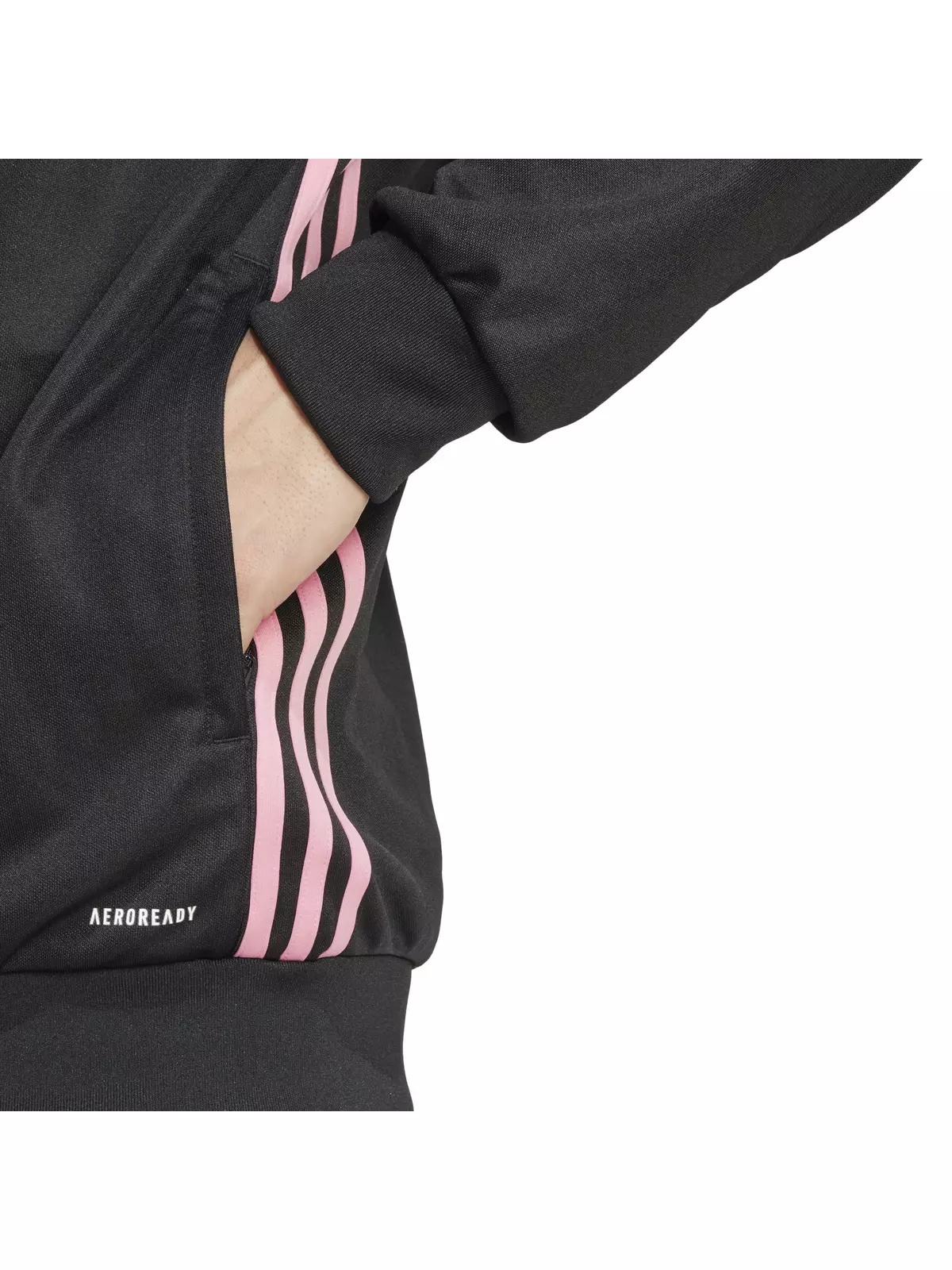 Men's Tiro 25 Essentials Training Track Top -Black/Pink - 4