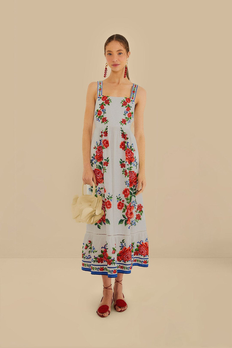 Ivory Leather Flower Bag 4