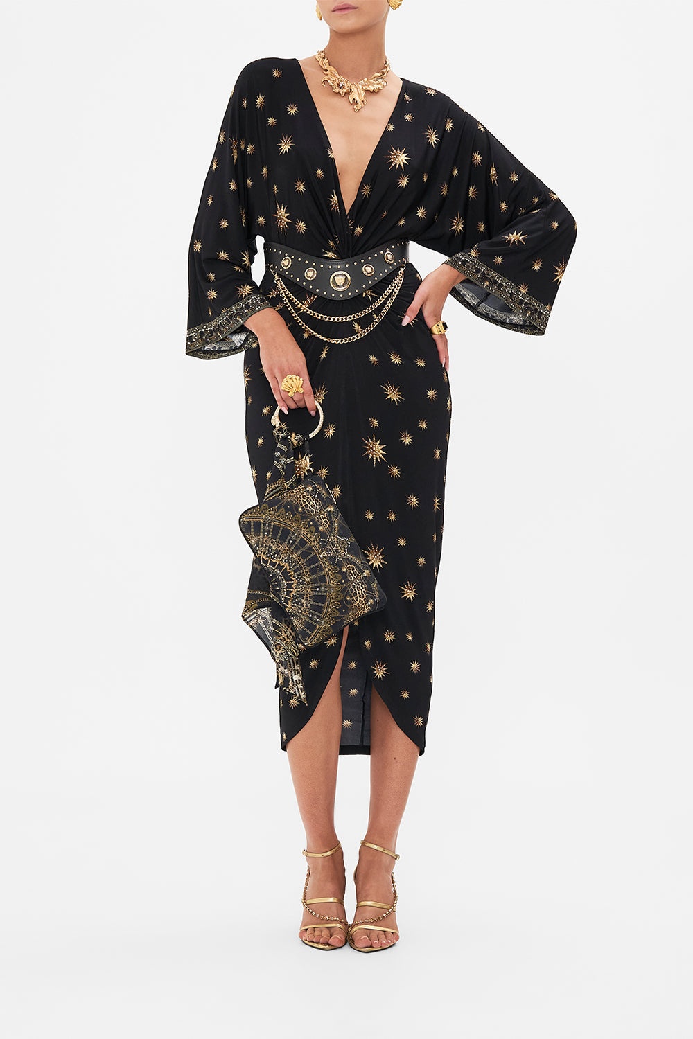 RING SCARF CLUTCH MASKED AT MOONLIGHT - 4