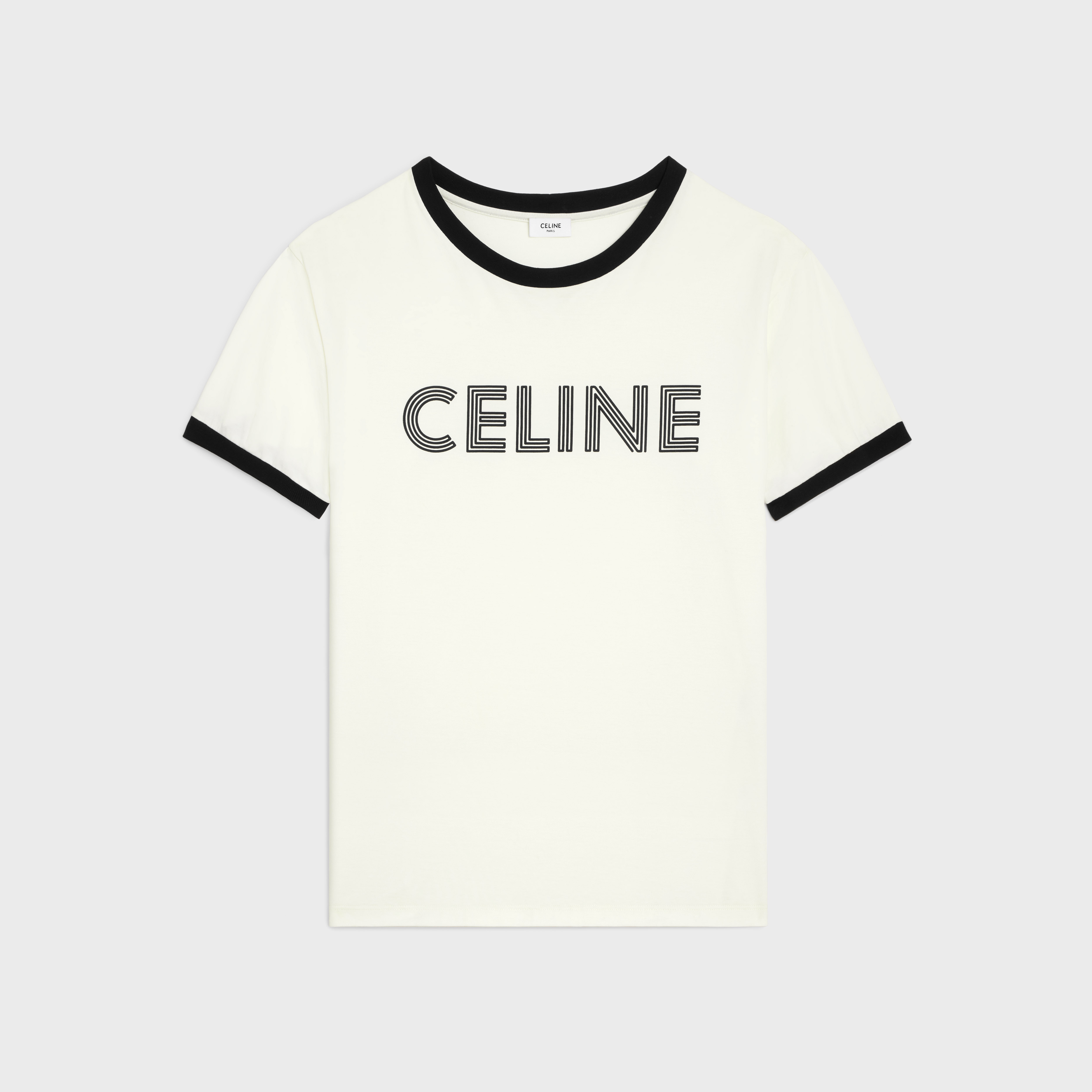 CELINE HOMME Crystal-Embellished Logo-Print Cotton-Jersey T-Shirt