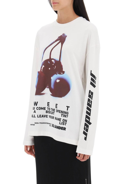 Jil Sander Long-sleebed T-shirt with print outlook