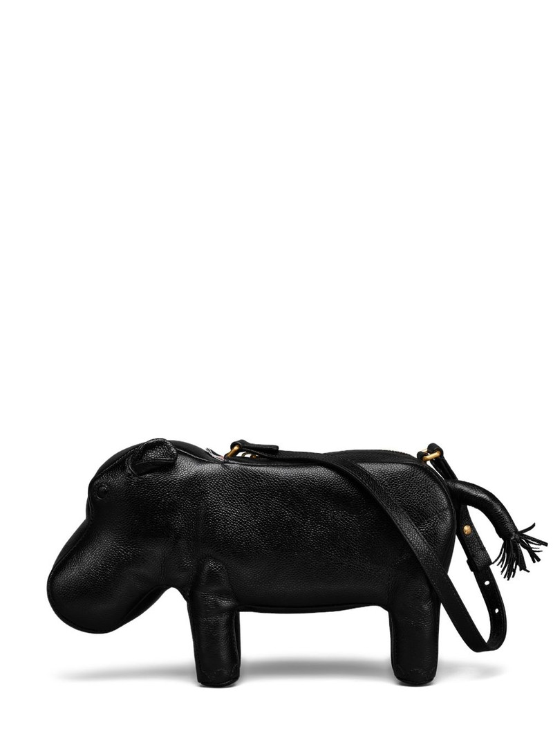 Hippo-motif shoulder bag 1