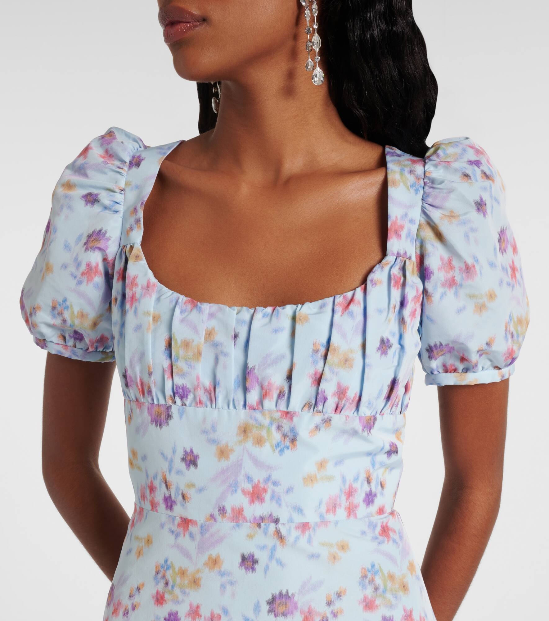 Elora floral ikat midi dress - 4