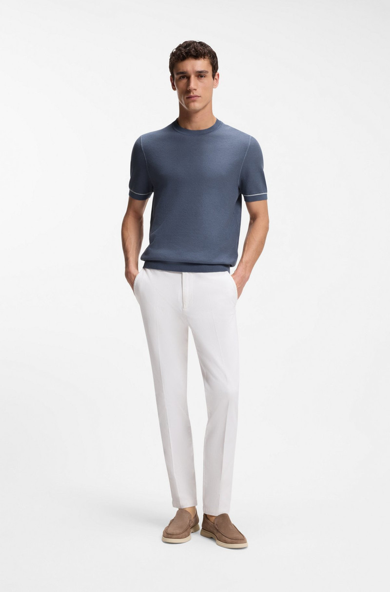 BOSS HORIZONTAL-STRIPE SWEATER IN A COTTON BLEND outlook