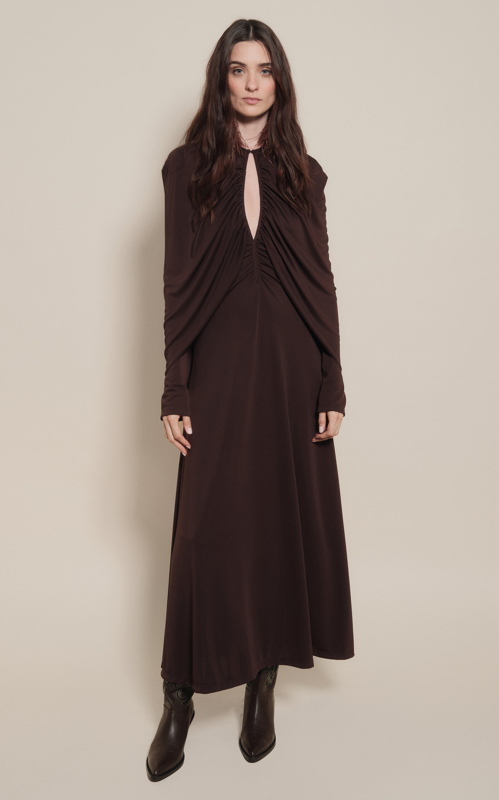 Silent Solstice Maxi Dress brown - 2