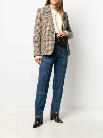 Isabel Marant Étoile fitted check blazer outlook