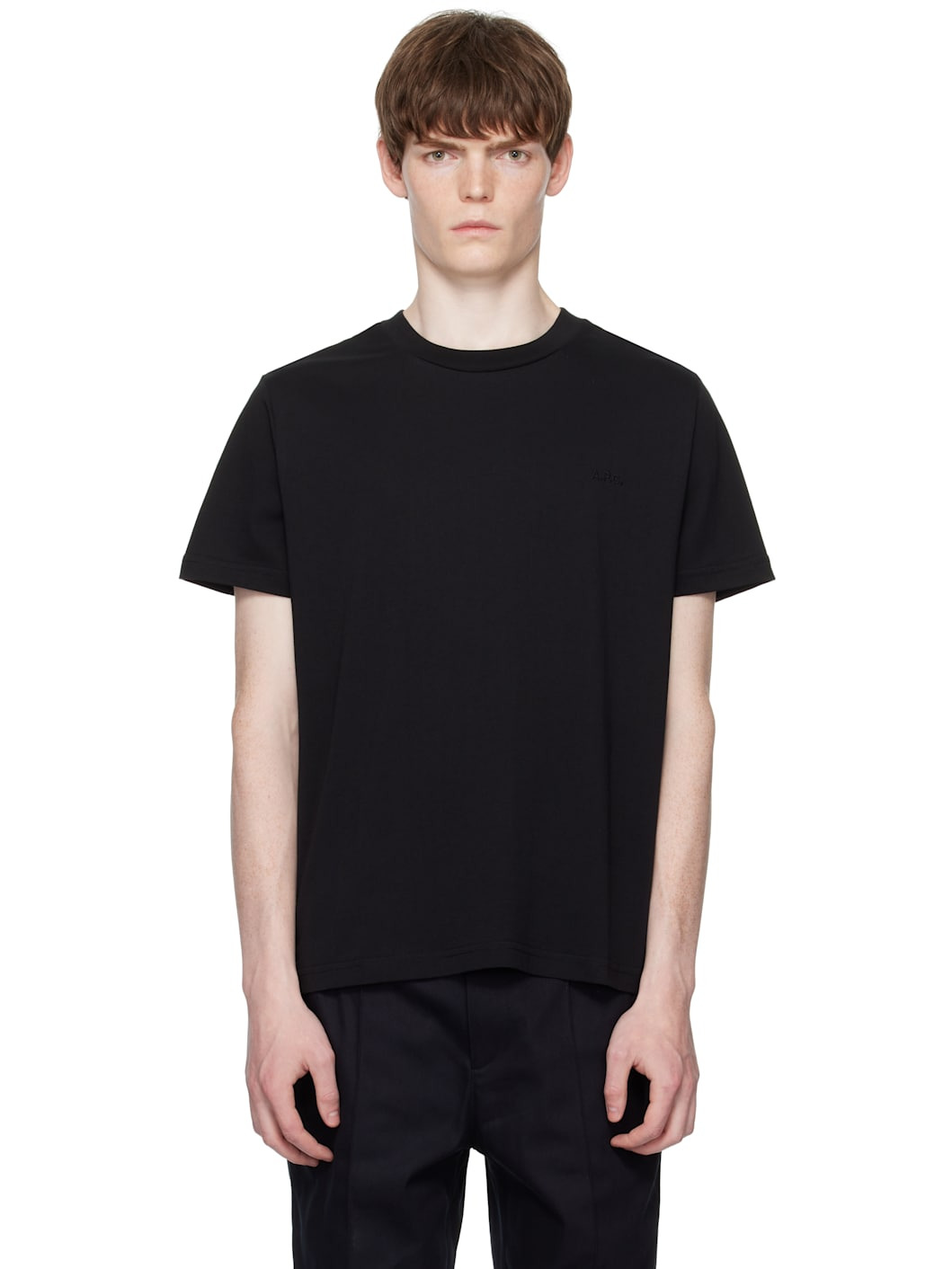 Black Standard 'A.P.C.' Brodé T-shirt - 1