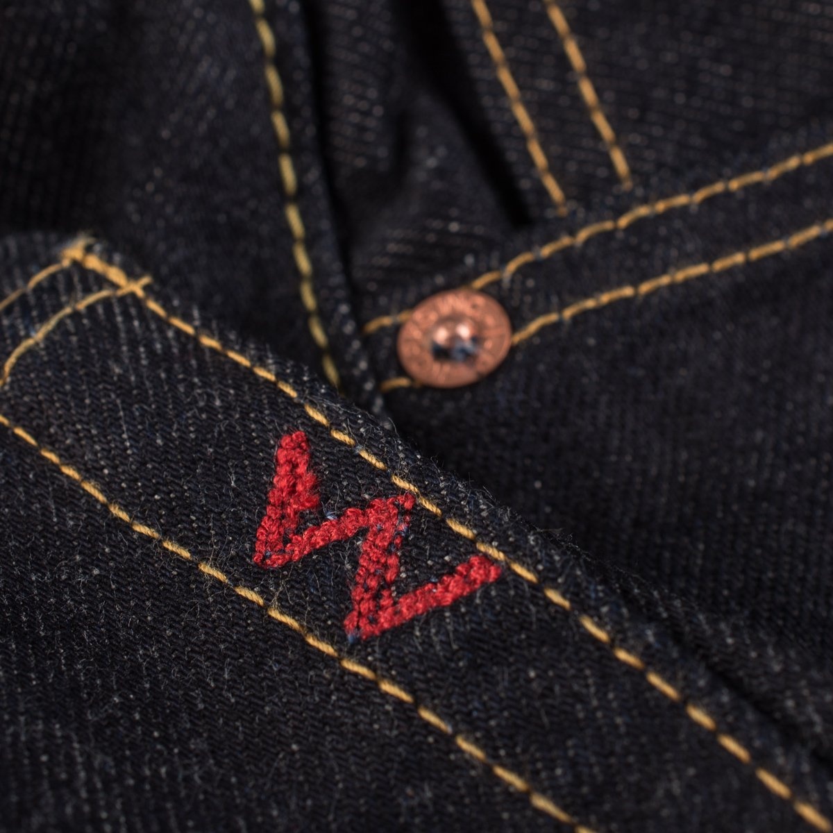IH-888S-142 14oz Selvedge Denim Relaxed Taper Indigo - 5