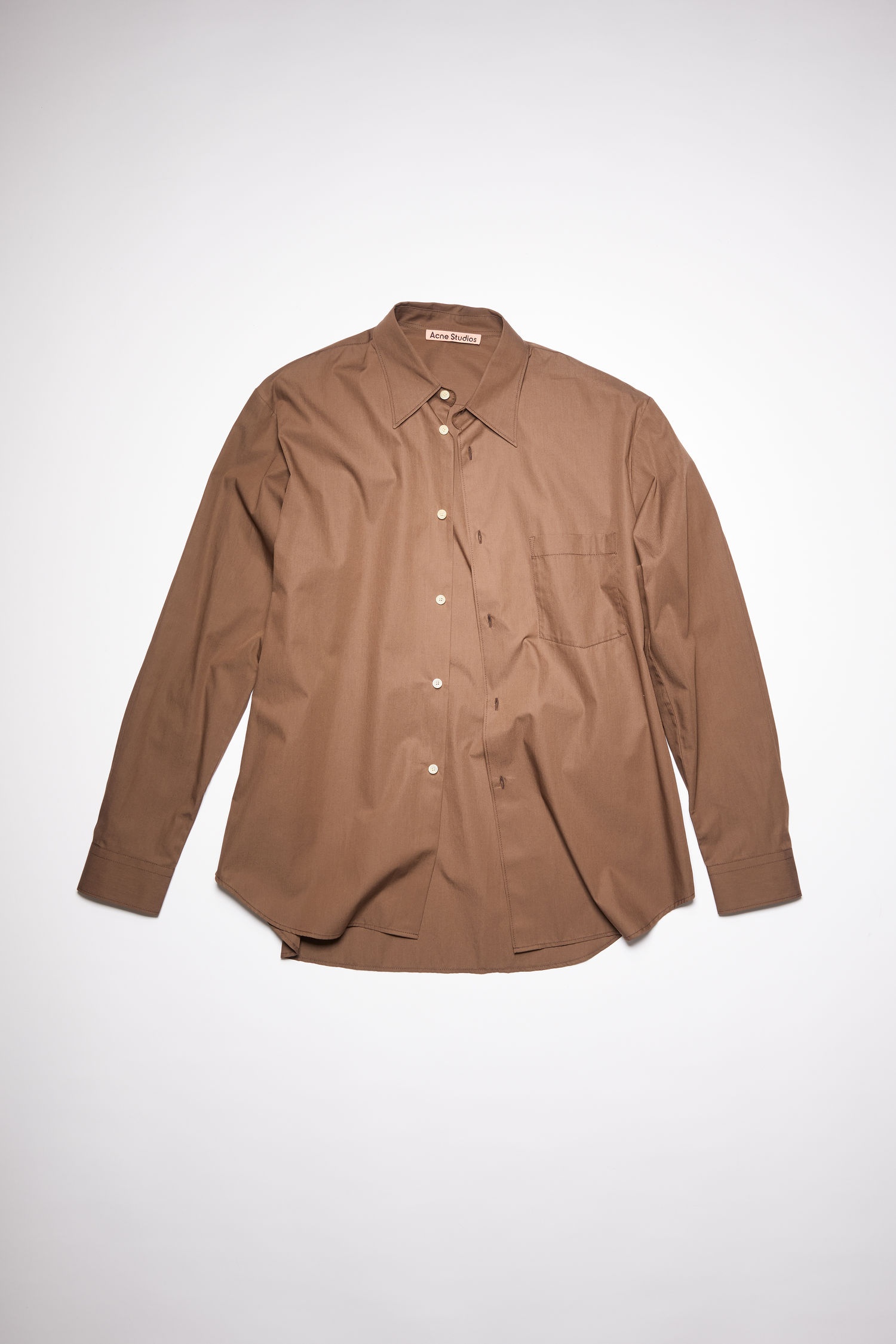 Long sleeve shirt - Chocolate brown - 1