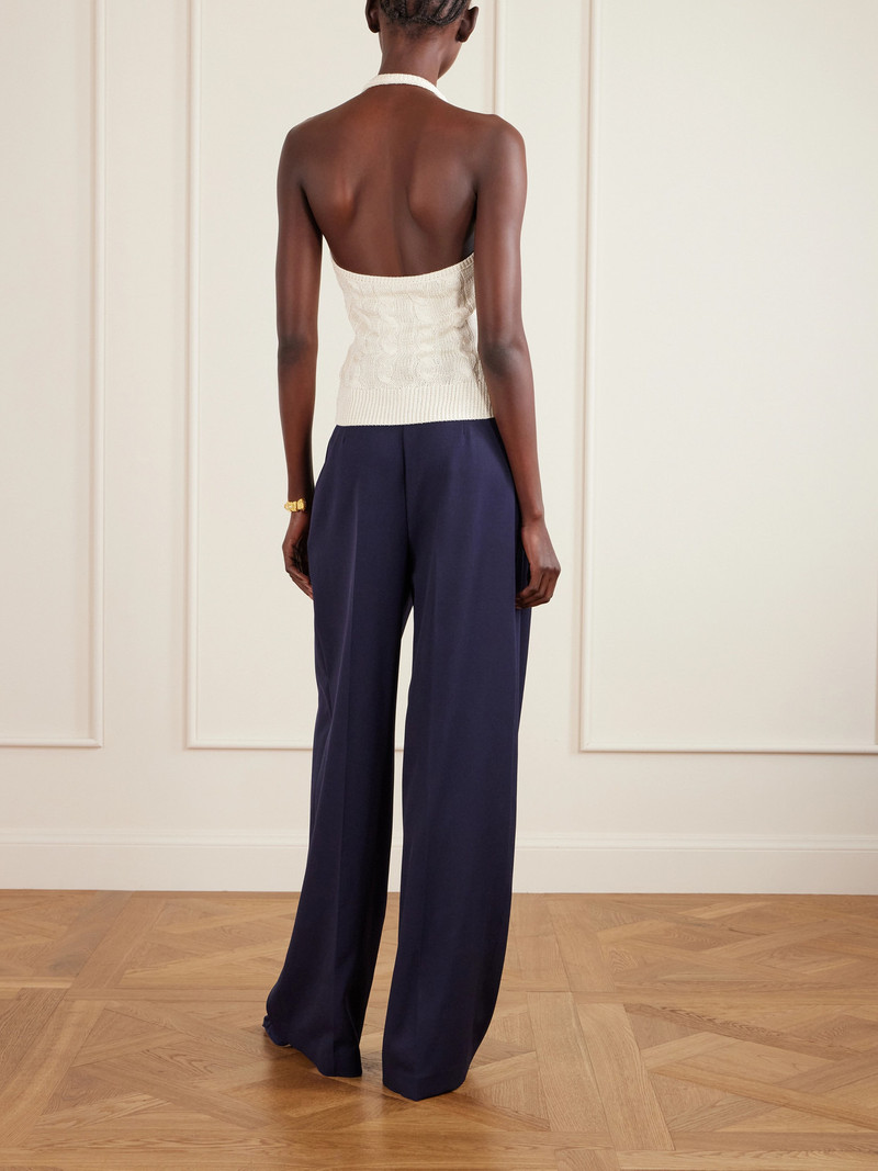 Cable-knit Silk Halterneck Top 3