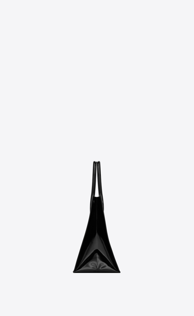 rive gauche 작은 에 chevron 메쉬 고 빛나는 가죽 4