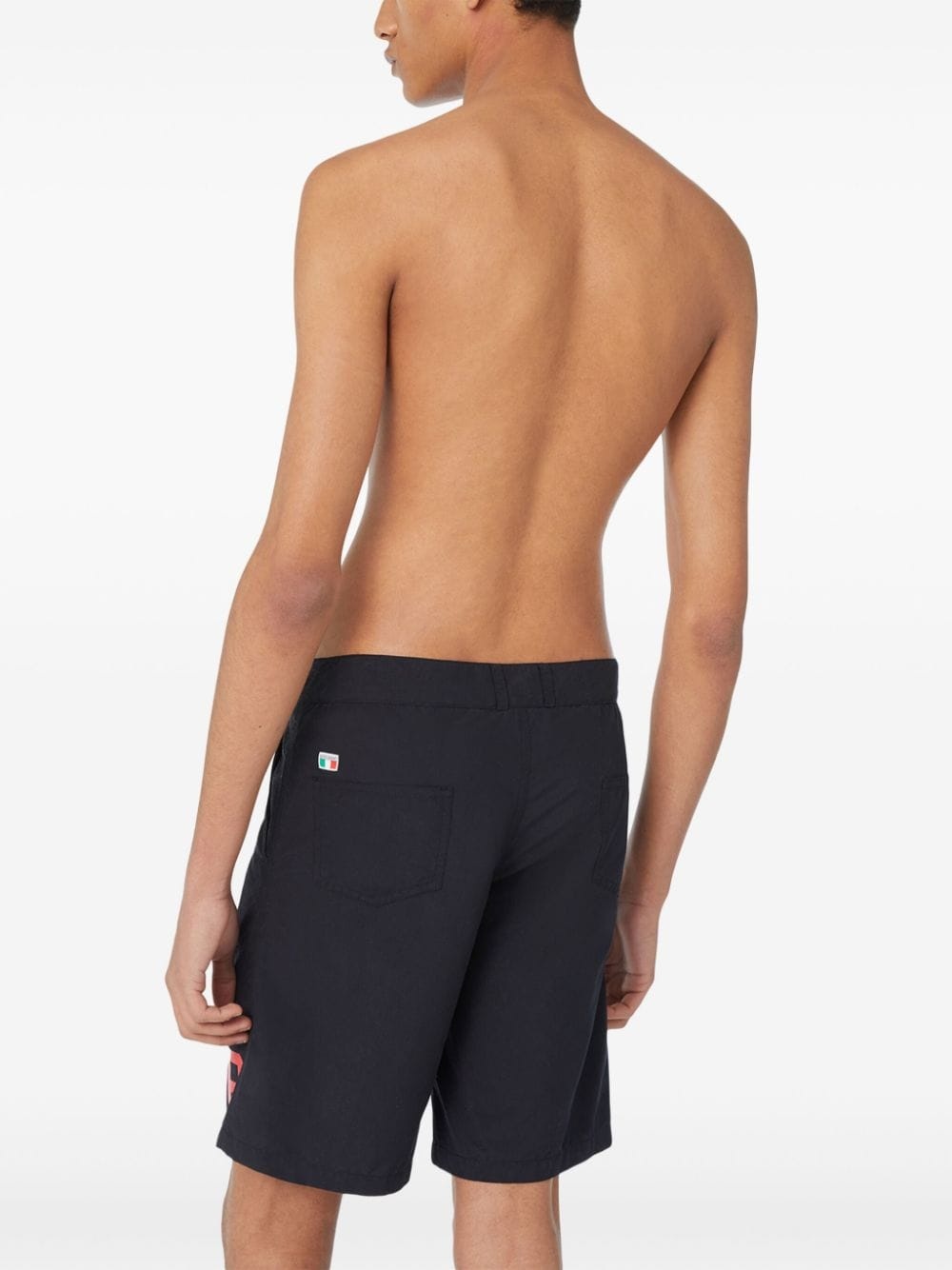 logo-print drawstring swim shorts - 3