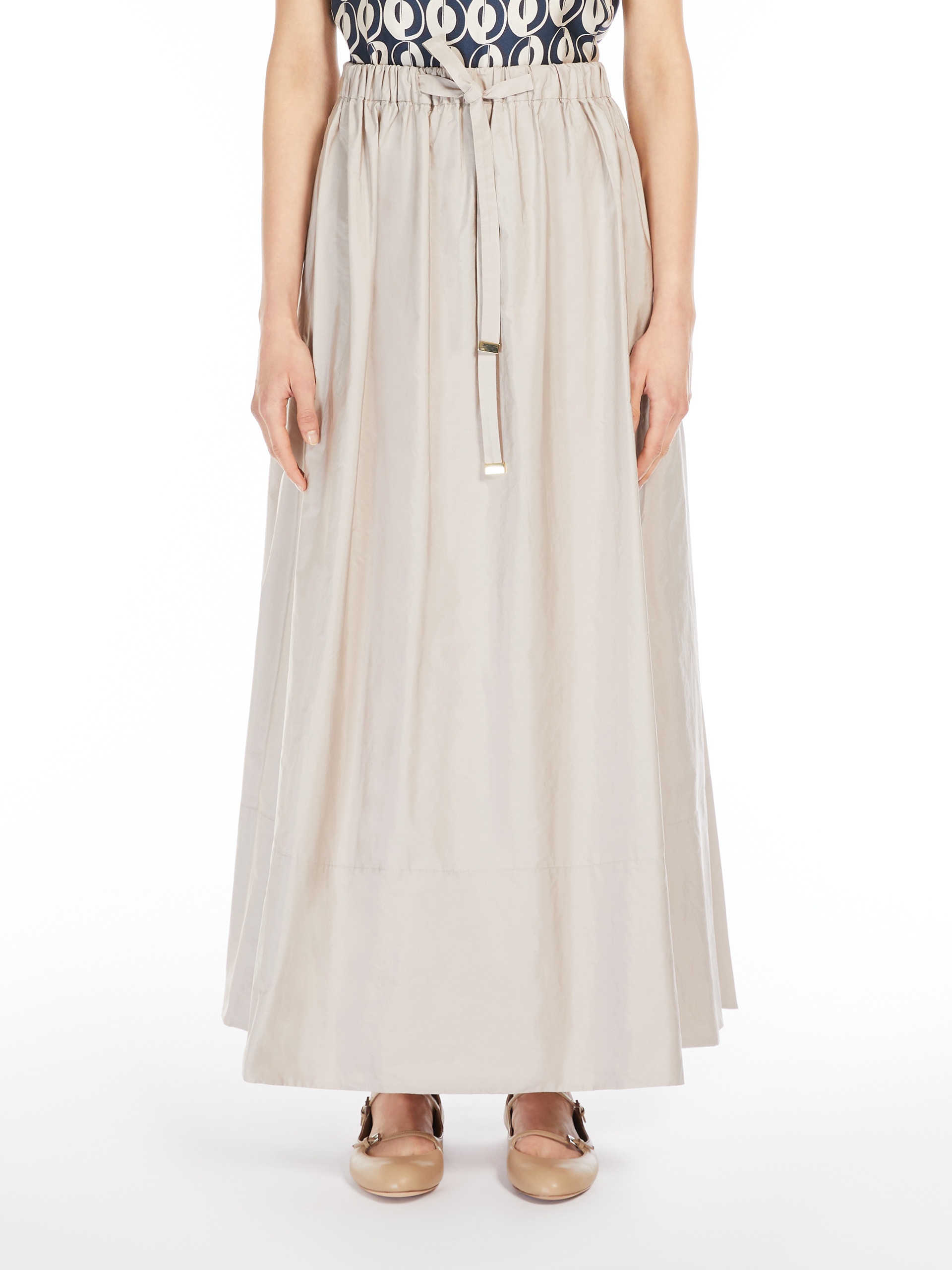 LIRICA Long taffeta skirt - 3