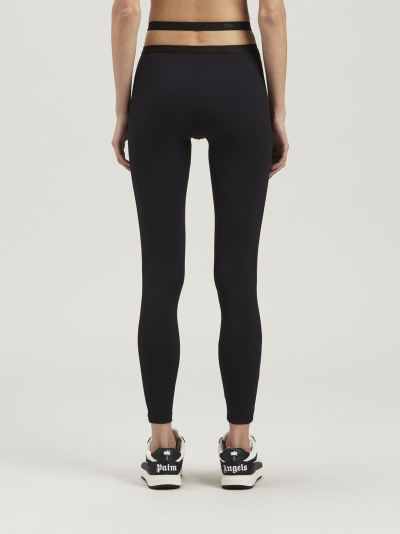 Crossed Waist Rib Leggings 5