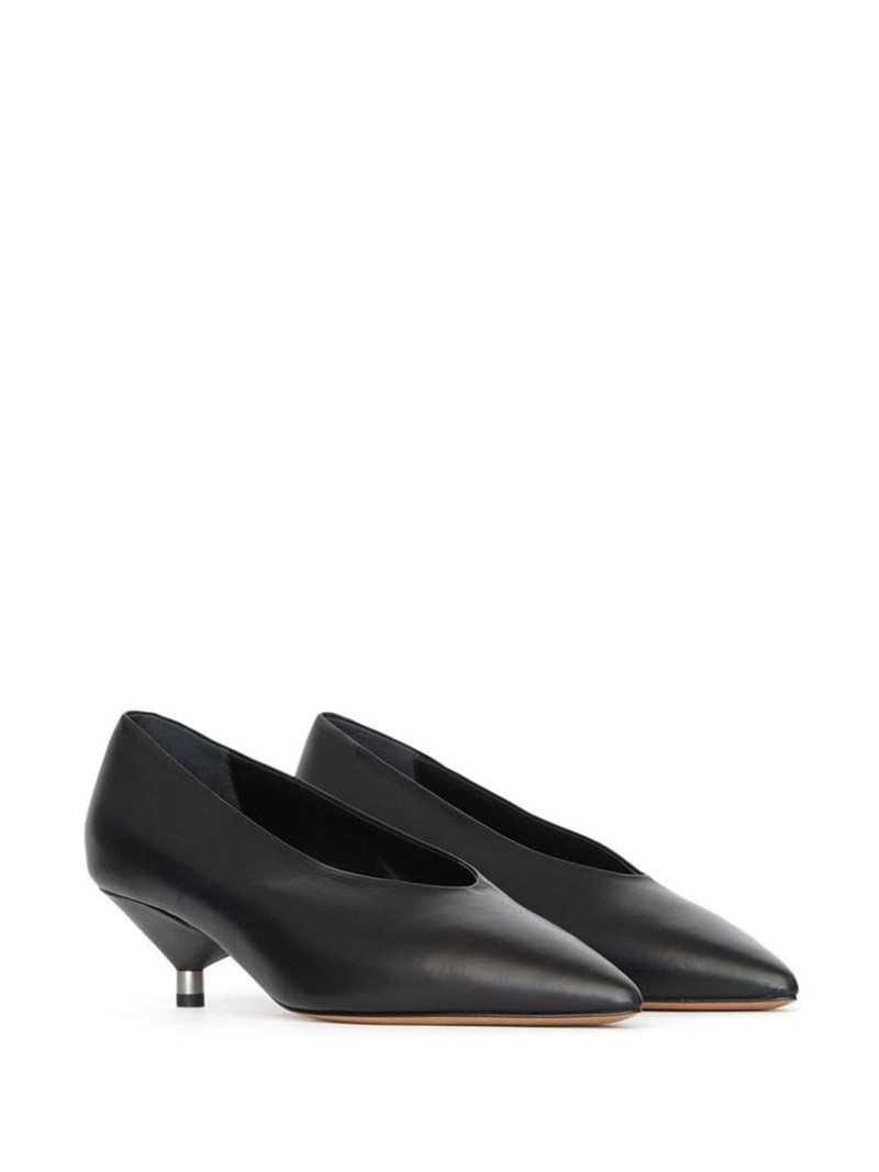 Isabel Marant sculpted-heel leather pumps outlook