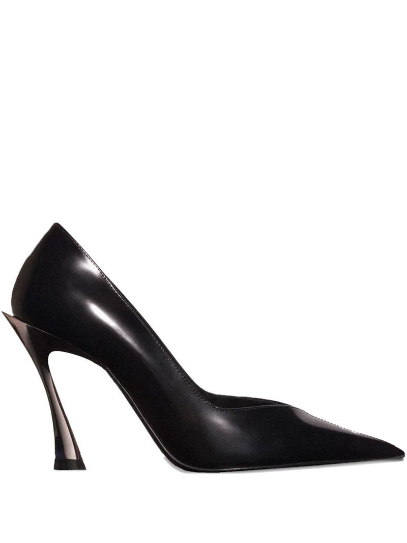 95mm pointed-toe sculpted-heel pumps 1