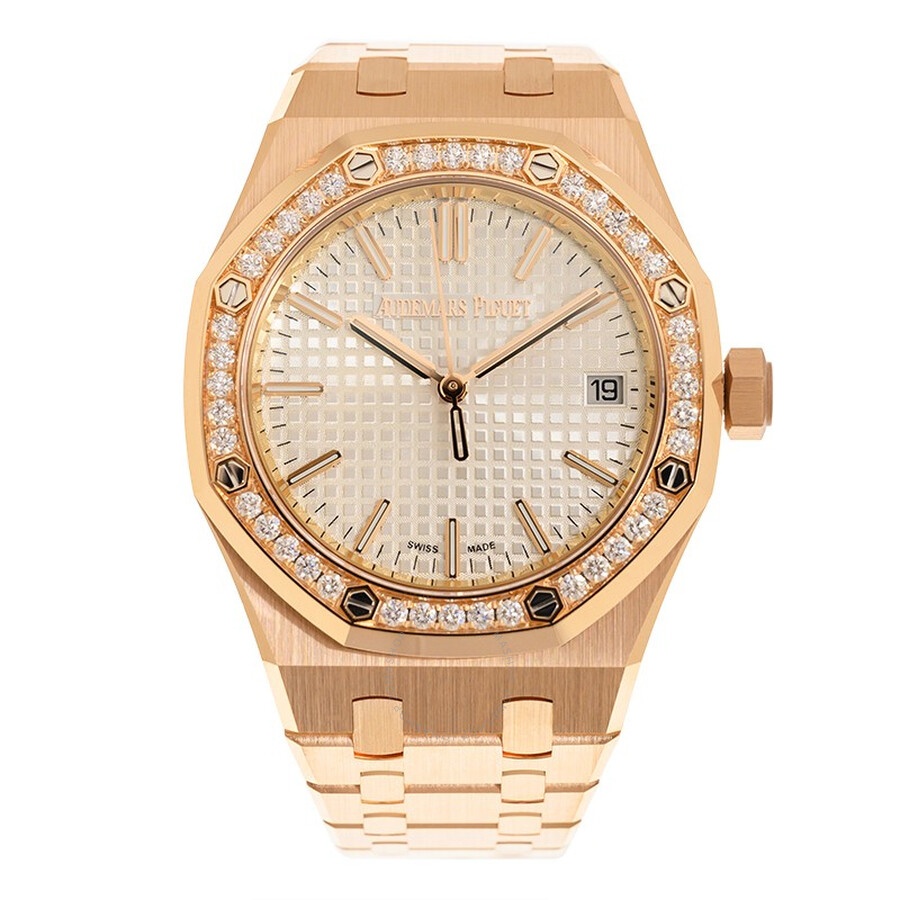 Audemars Piguet Royal Oak Automatic Diamond Silver Dial Ladies Watch 15551OR.ZZ.1356OR.04 - 2