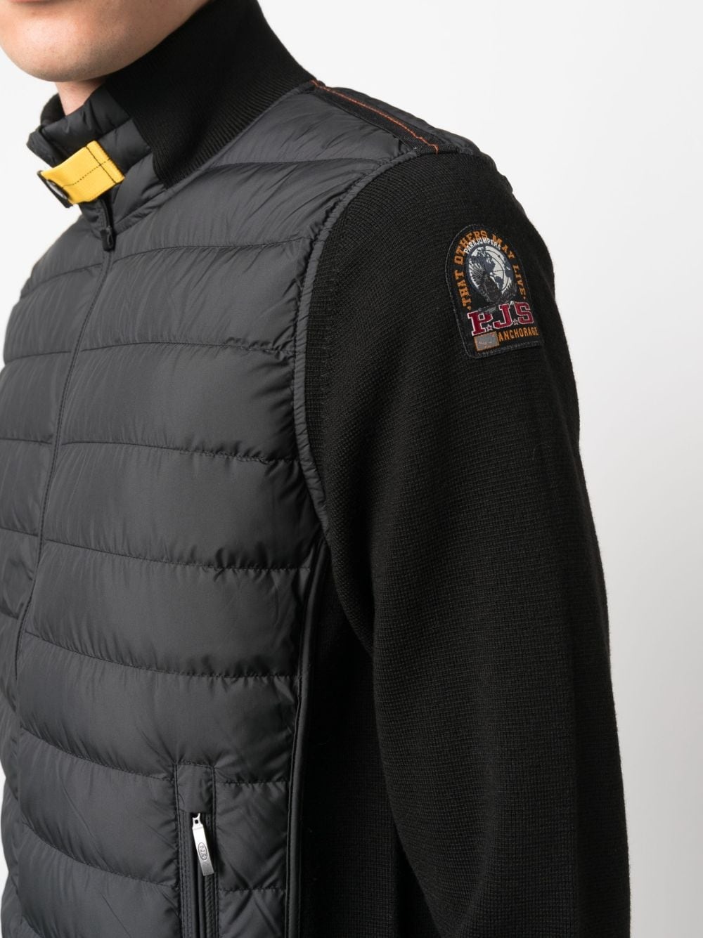 funnel-neck zipped padded jacket - 5