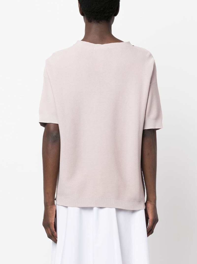 ball-chain detail fine-knit top 4