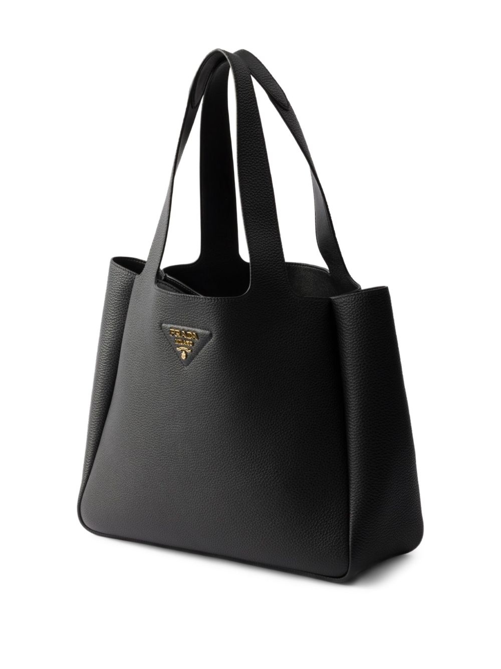 medium leather tote bag - 3