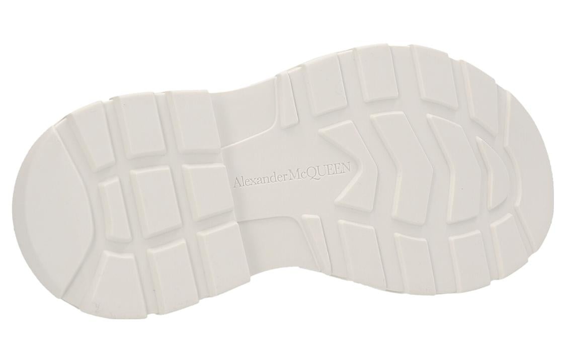 (WMNS) Alexander McQueen Tread Slick Knitted Boots 'Black White' 708096W4U511041 - 3