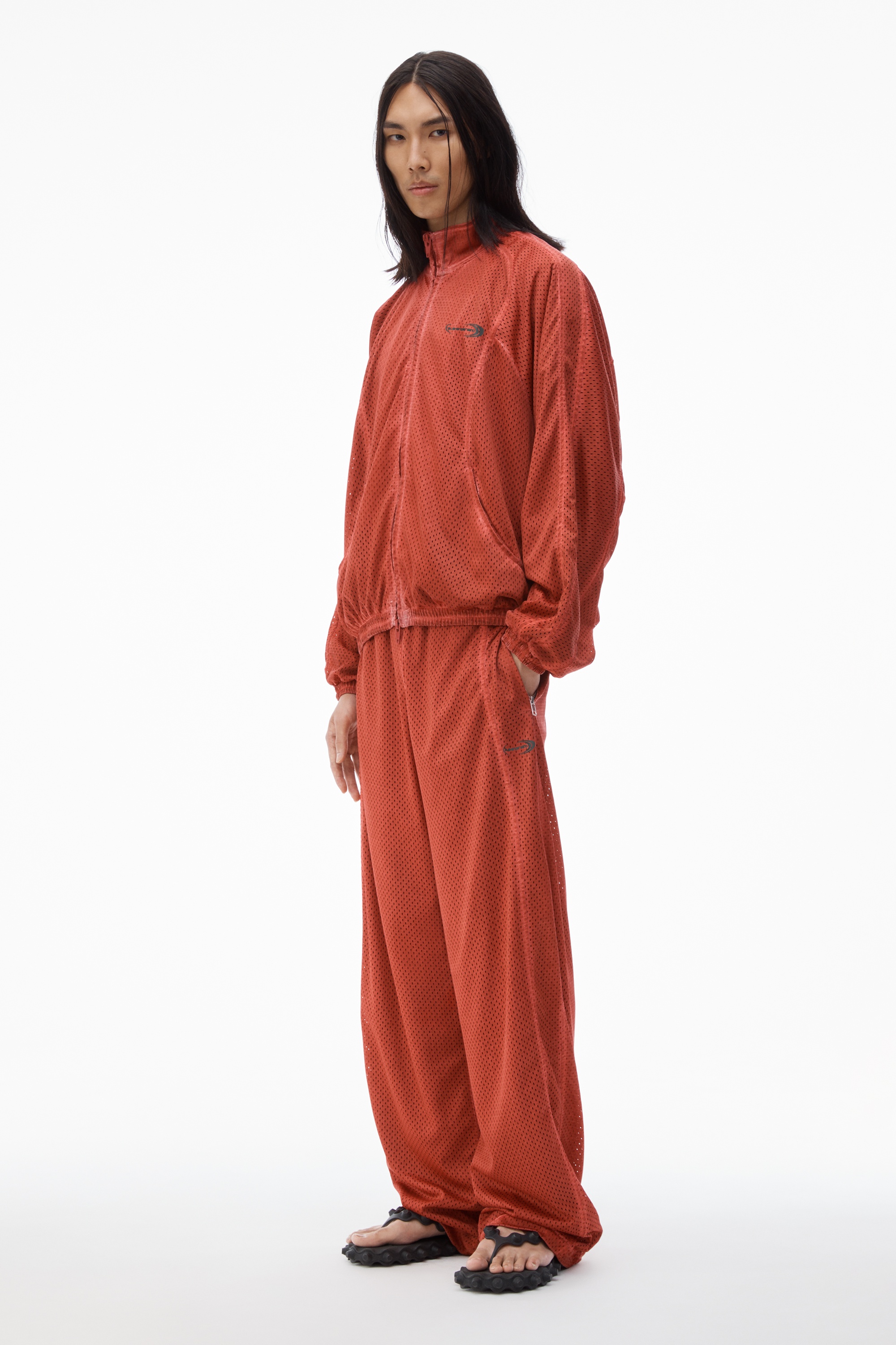 Track Jacket in Perforated Mesh - 6