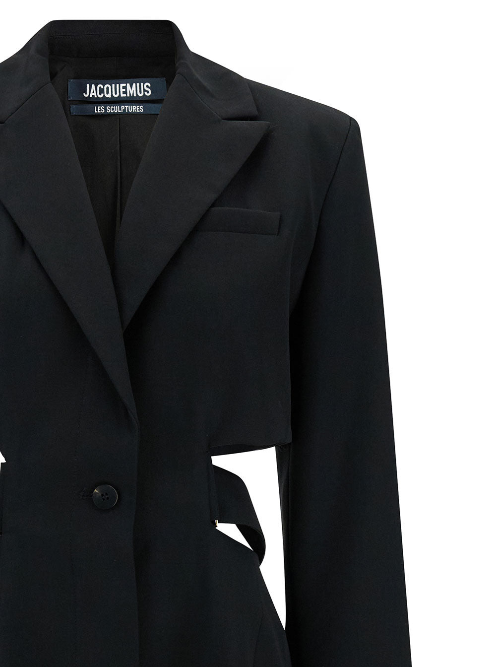 Jacquemus Women 'La Robe Bari' Black Single-Breasted Jacket With Cut-Out In Wool Woman - 3