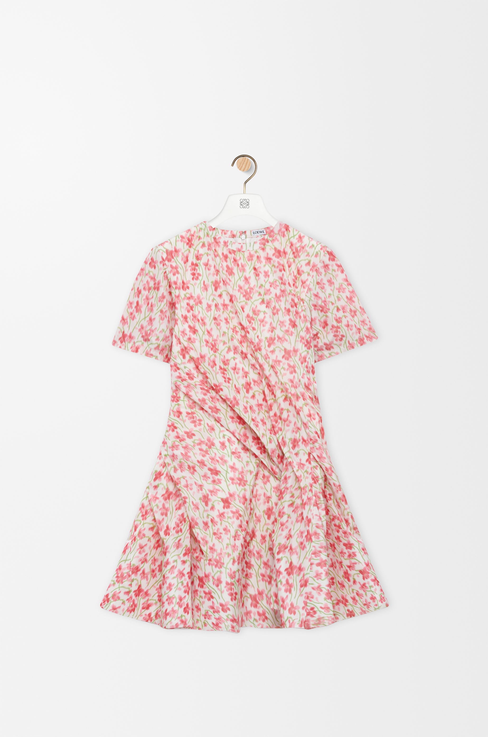 Twisted dress in silk blend taffeta - 1