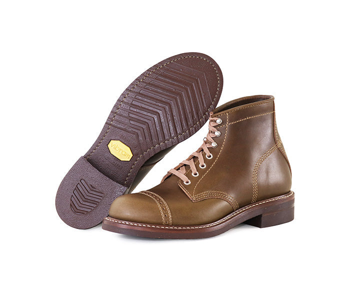 LK-014 Combat Boots Horween CXL Dark Olive - 2