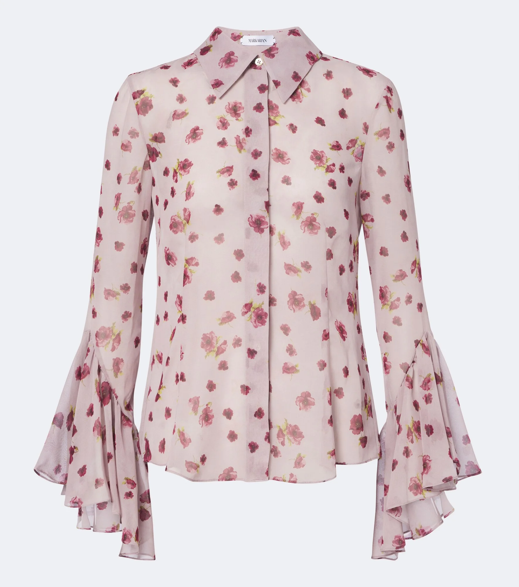 Wilma floral chiffon shirt - 1