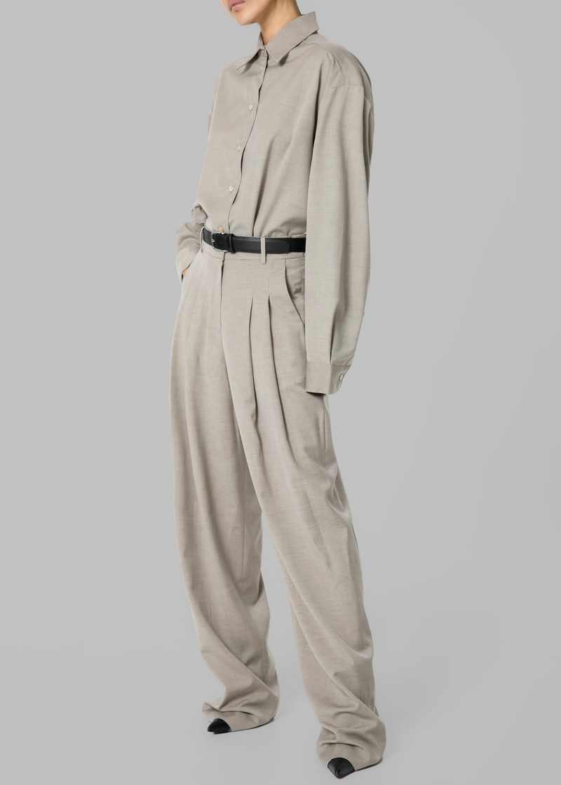 Gelso Shirt - Light Taupe Melange 3