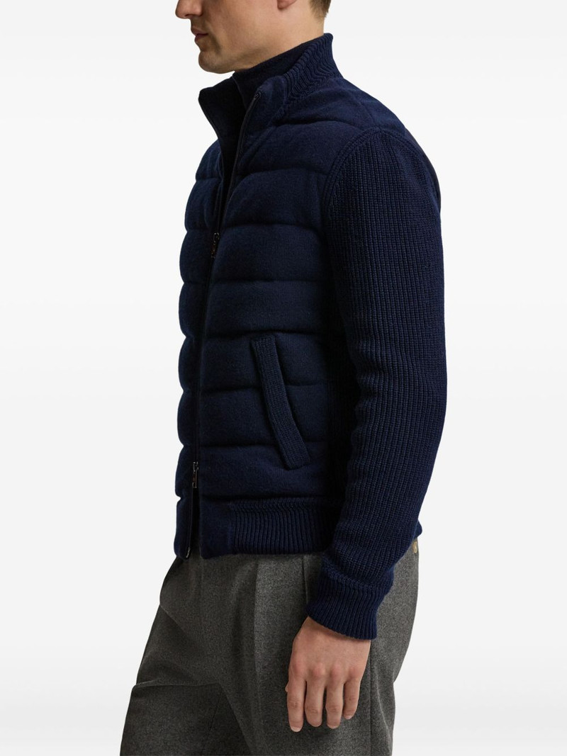 ribbed-sleeves quilted jacket 4