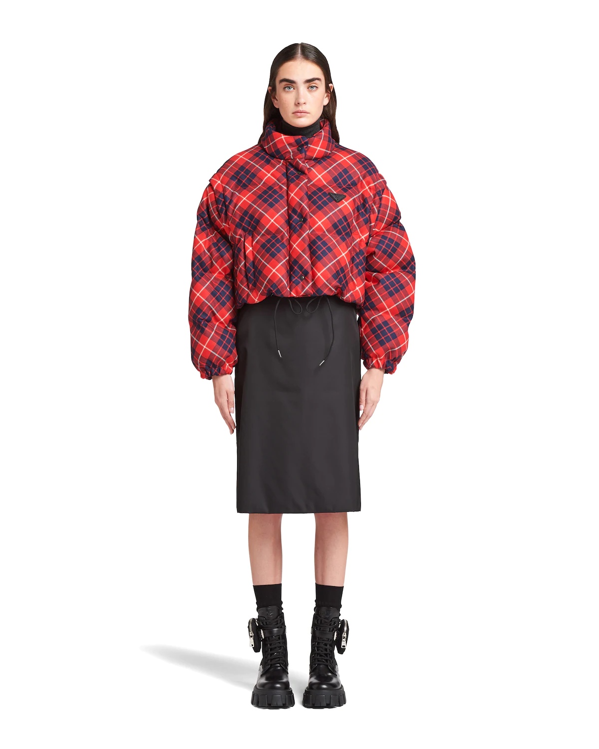 Plaid puffer jacket - 2