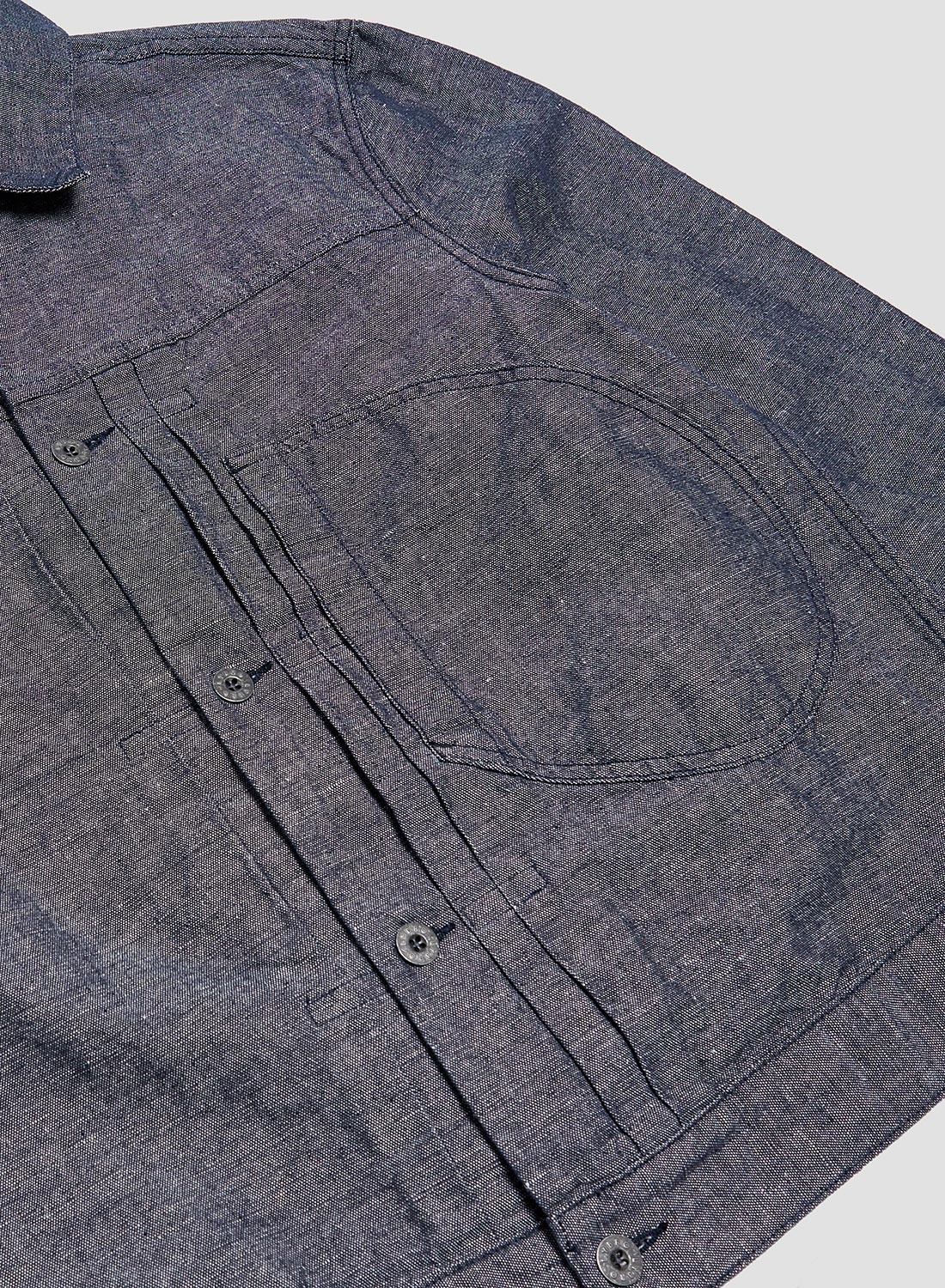 Japanese Type 1 Jacket Cotton Linen in Navy - 8
