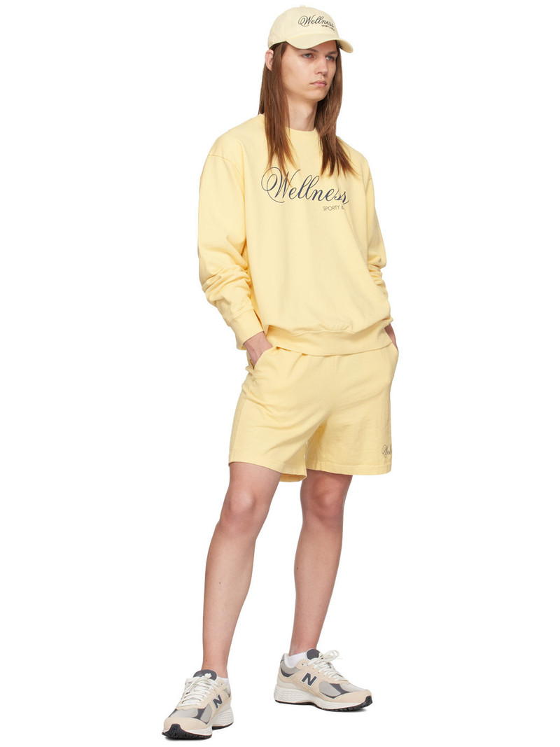 Sporty & Rich Yellow Carlyle Shorts outlook