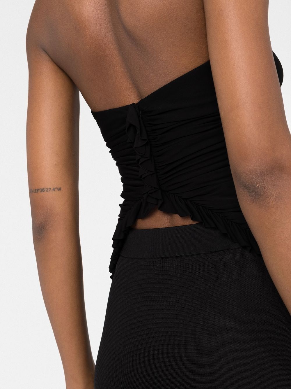 ruched strapless top - 5