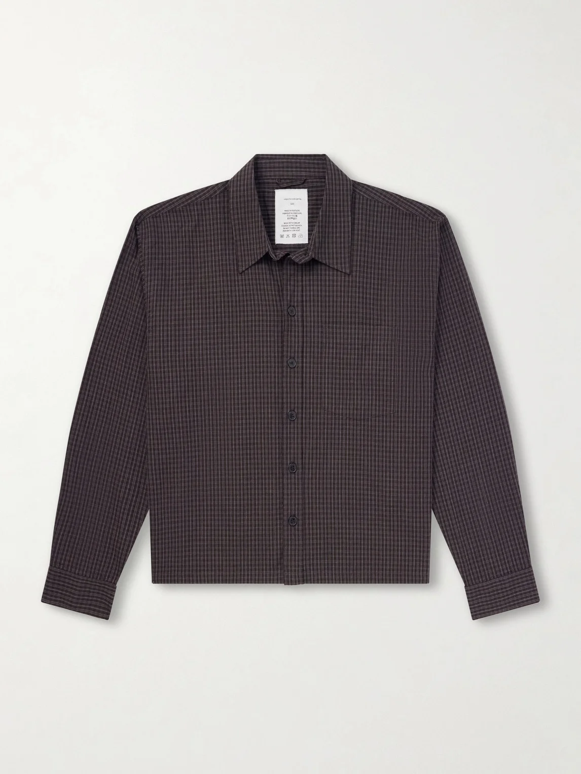 Priority Checked Cotton and Linen-Blend Shirt - 1