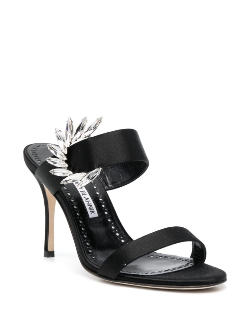 100mm crystal-embellished sandals - 2