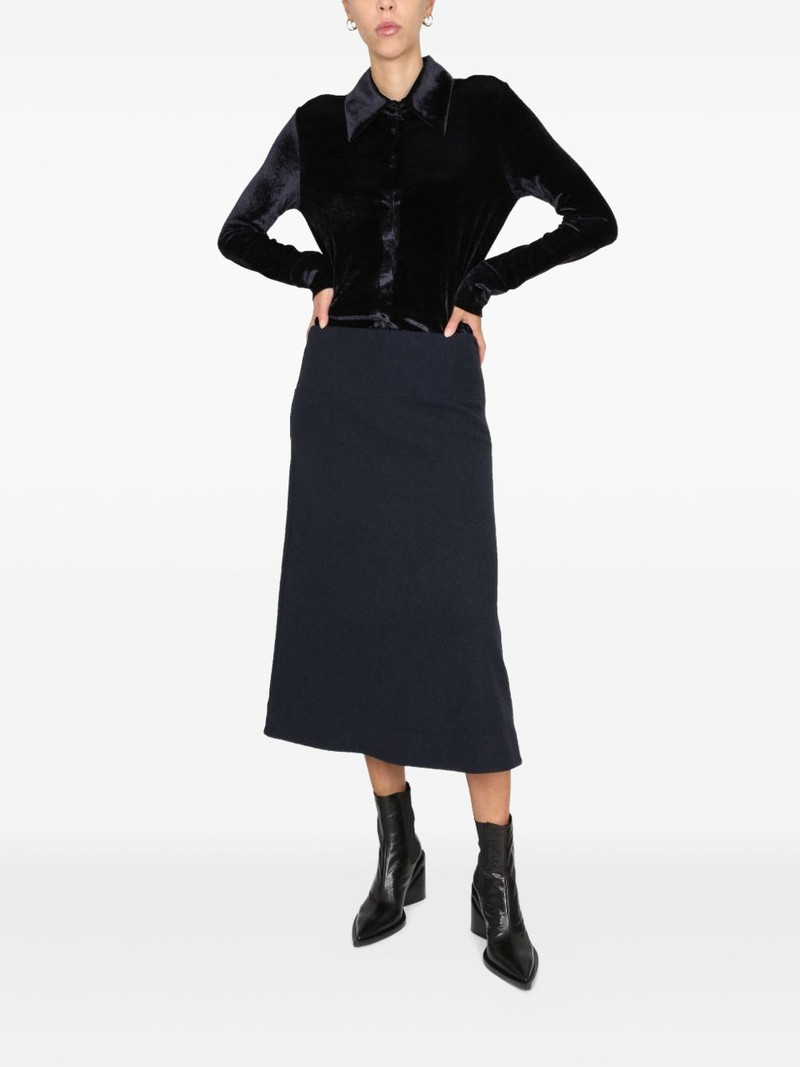 Jil Sander zip-fastening midi skirt outlook