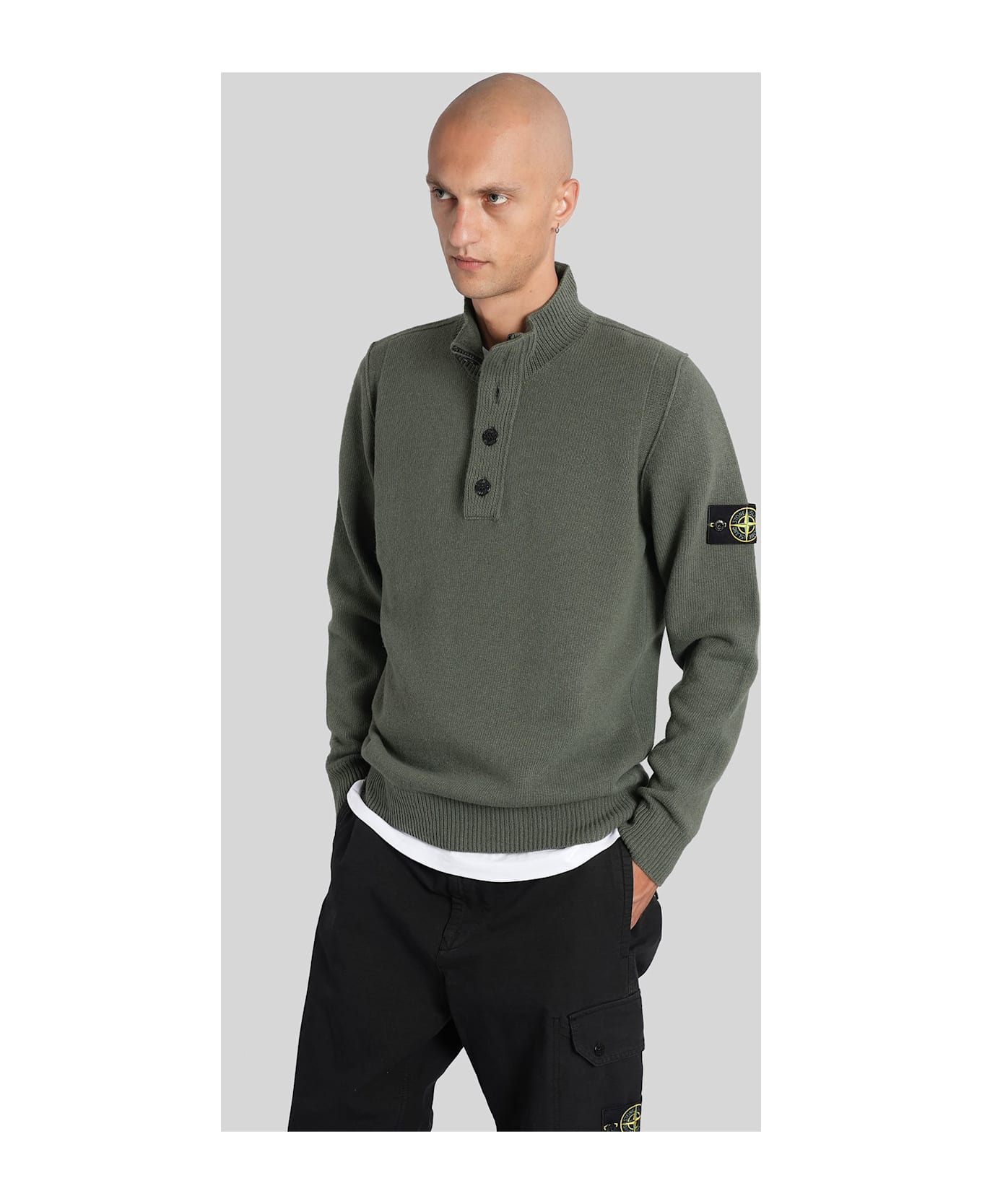 Knitwear In Green Wool - 4