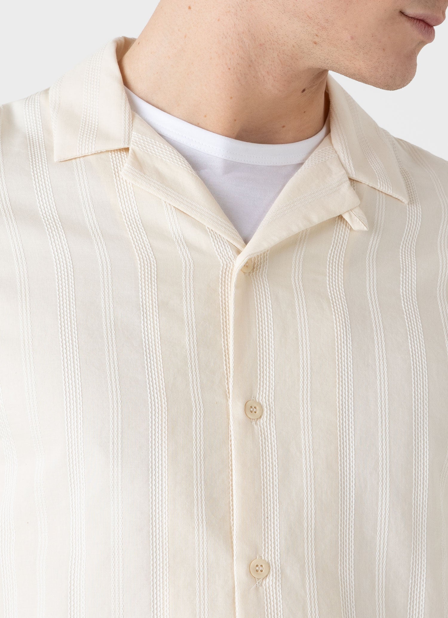 Embroidered Stripe Long Sleeve Shirt - 6