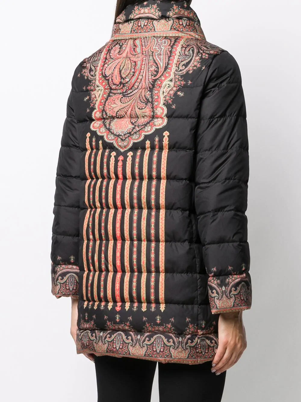 paisley-print puffer jacket - 4