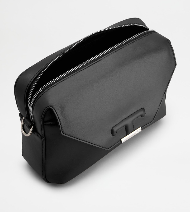 T TIMELESS CROSSBODY BAG IN LEATHER MINI - BLACK 3