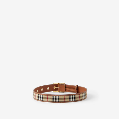 Burberry Check and Leather Belt outlook