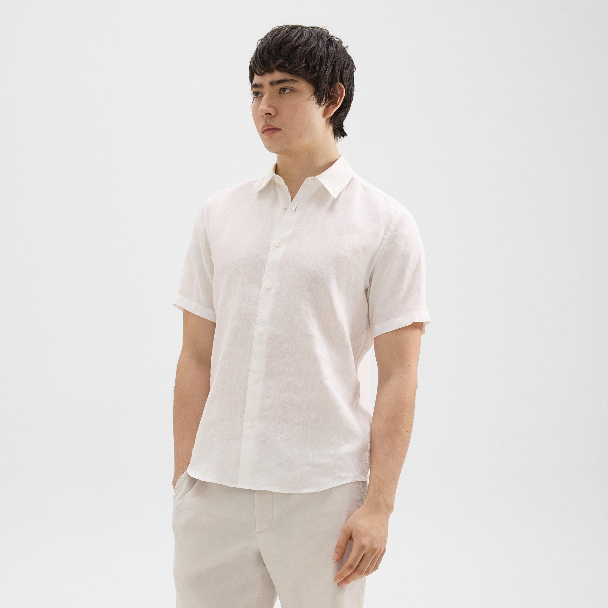 Irving Short-Sleeve Shirt in Relaxed Linen - 3