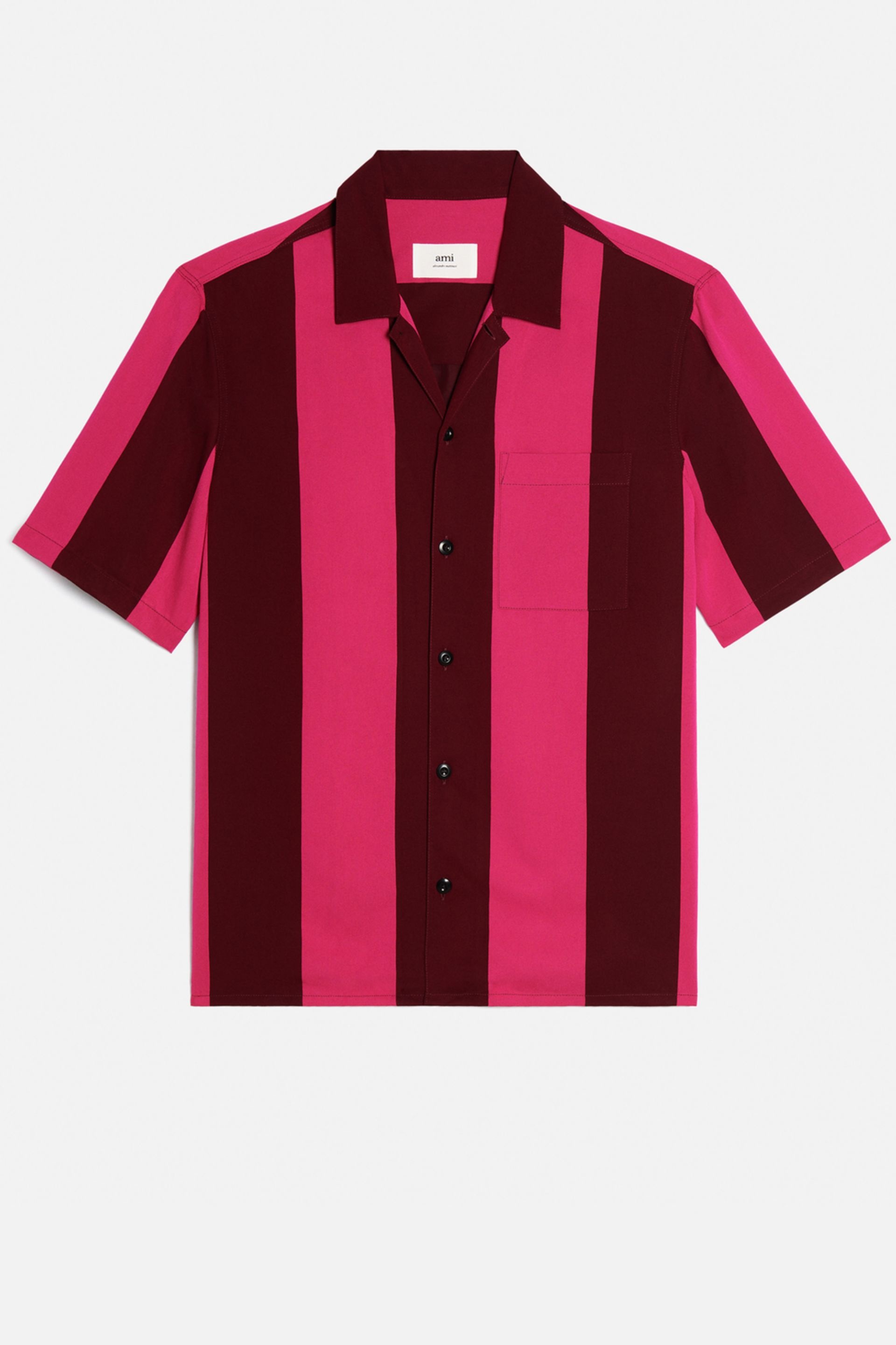 Col Requin Shirt With Ami Satin Label - 1